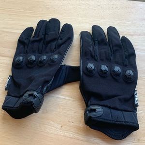 Icon Leather Motorcycle Gloves